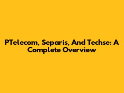 PTelecom, Separis, And Techse: A Complete Overview
